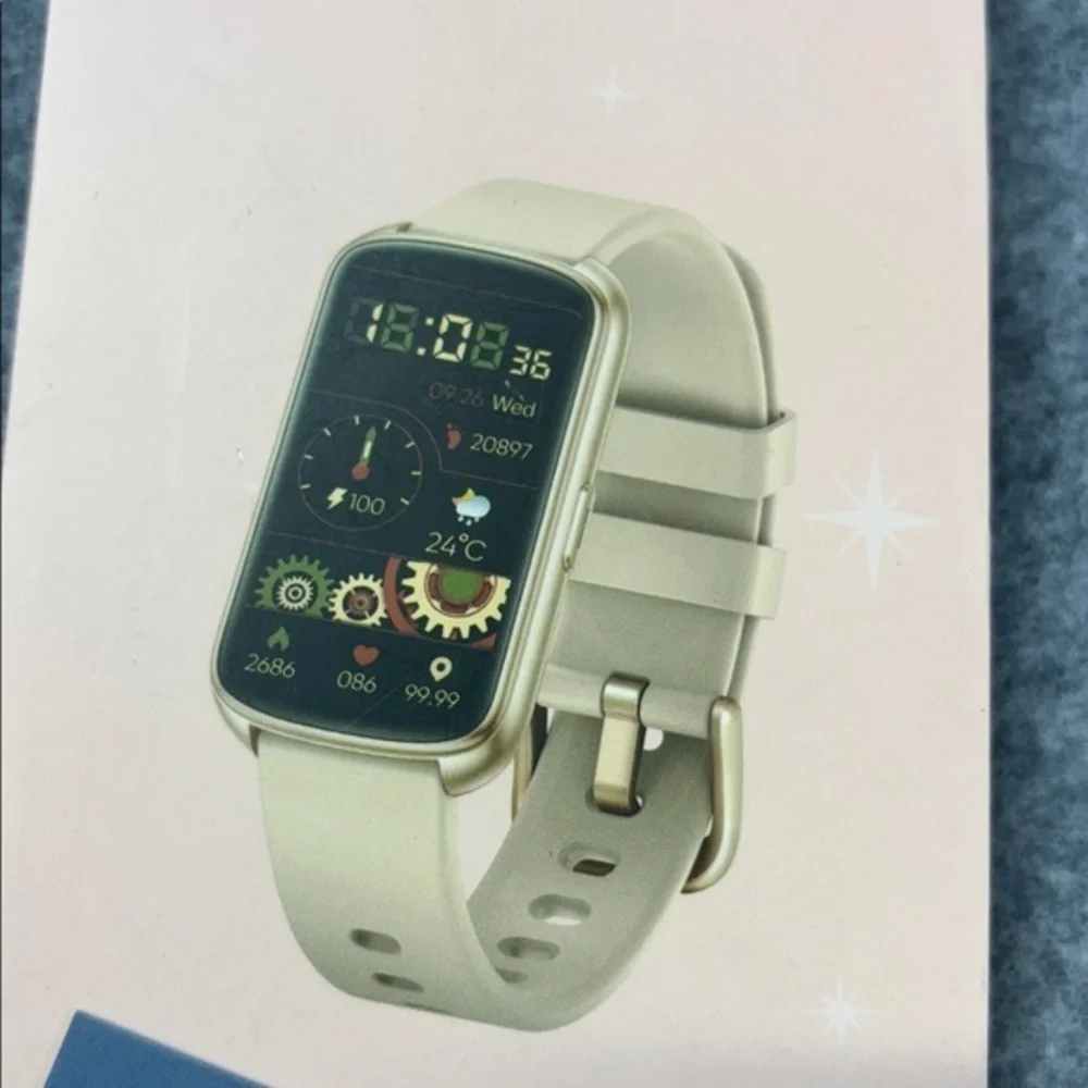 Smart Watch with Black Band